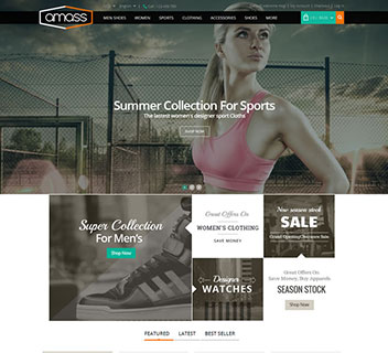 Amass Magento Theme