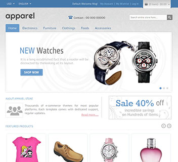 Apparel and Clothes Magento Theme